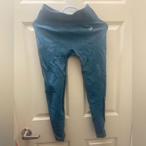 BLUE GYMSHARK WORKOUT LEGGINGS SIZE M (VITAL SEAMLESS 2.0)